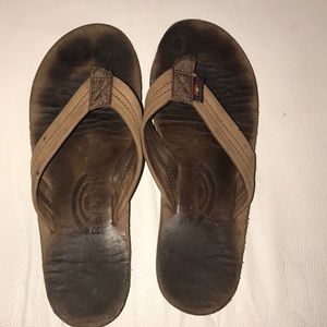 Brown rainbow sandals